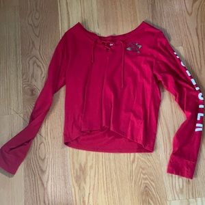 Red hollister long sleeve